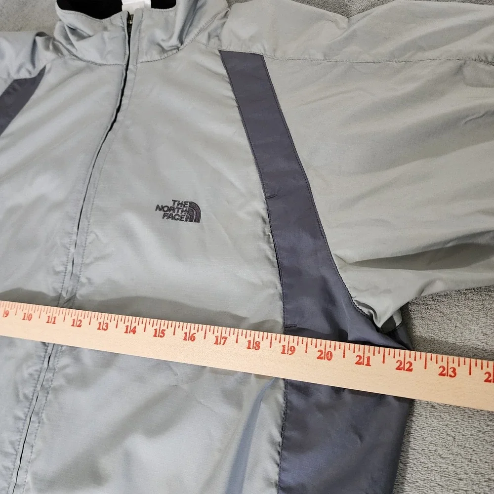 The‎ North Face Men's Tekware Windbreaker Jacket Gray Black Zip-Up Size S